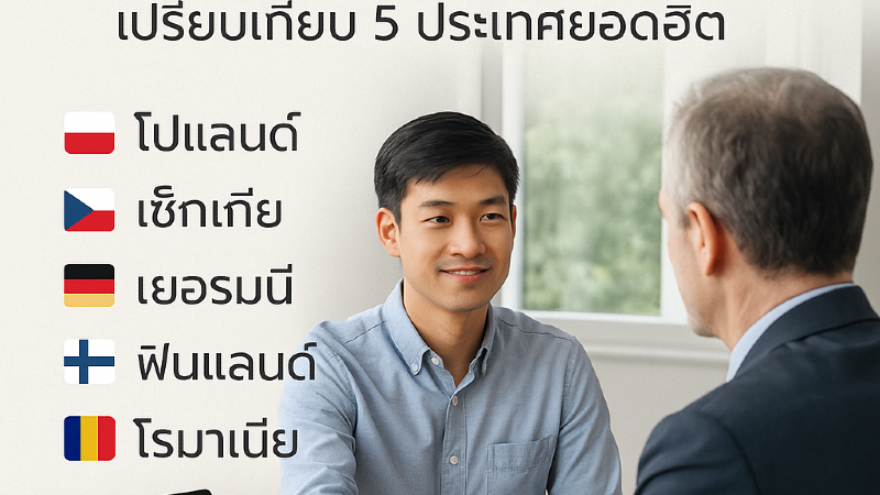 วีซ่าทำงานในยุโรป ประเทศไหนดี? เปรียบเทียบ 5 ประเทศยอดฮิต