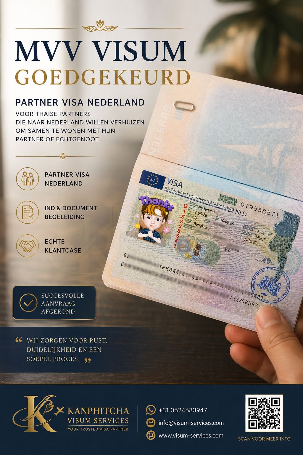 MVV sticker issued in Bangkok