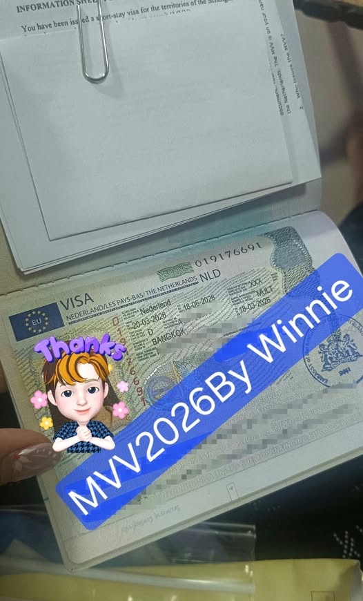 MVV sticker issued in Bangkok